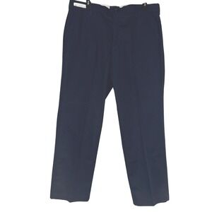 Red Kap Mens Work Pants Navy Blue Size 40x32 Classic Fit Flat Front Twill